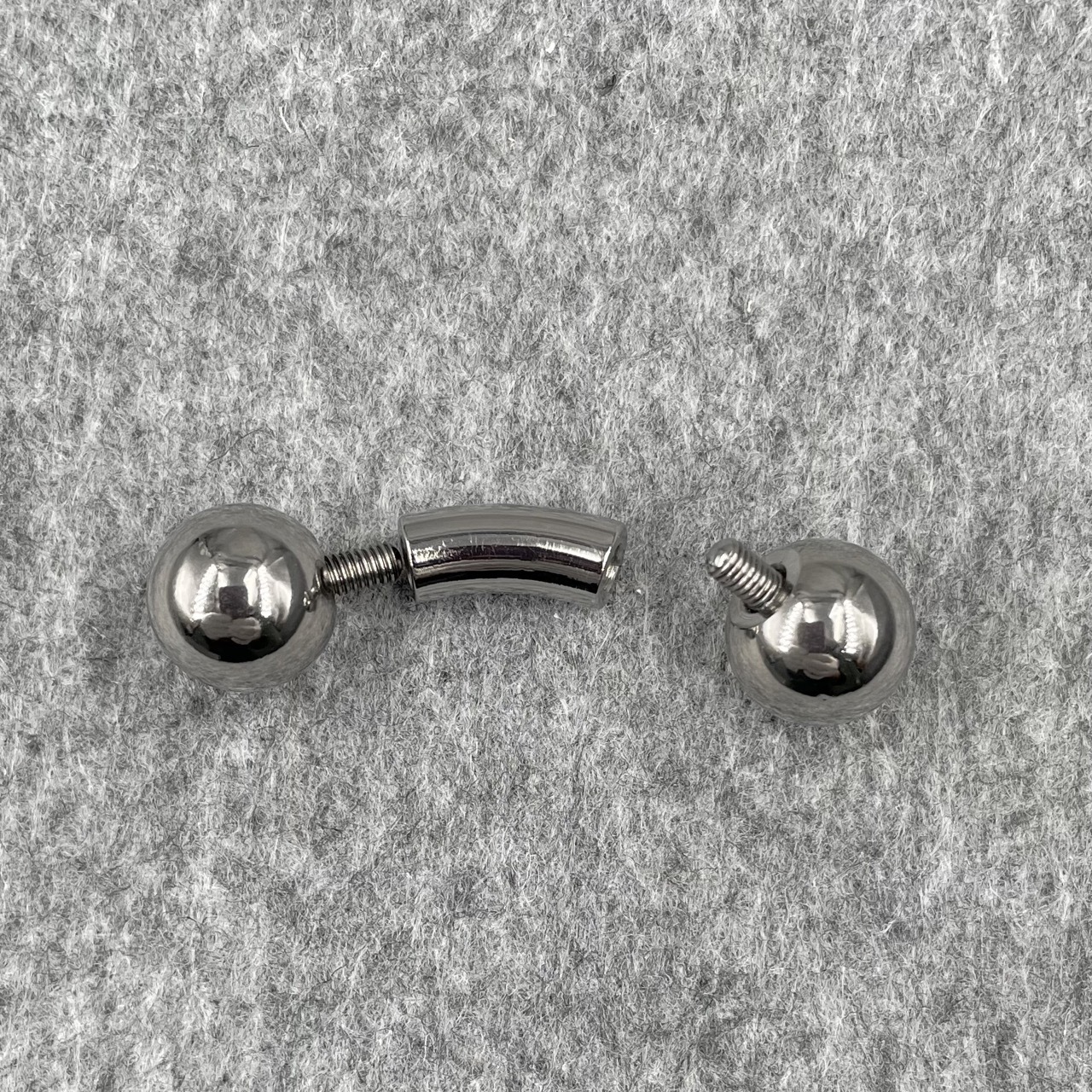 In Stock Gauge/Thickness 6mm Titanium Body Jewelry Bent Barbell