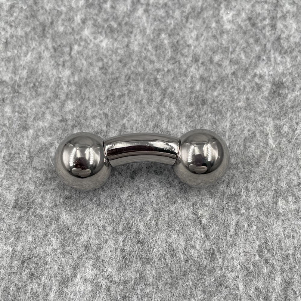 In Stock Gauge/Thickness 6mm Titanium Body Jewelry Bent Barbell