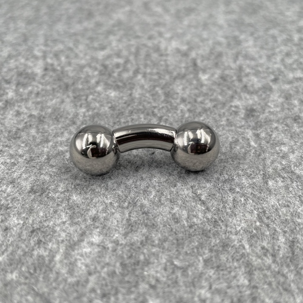 In Stock Gauge/Thickness 6mm Titanium Body Jewelry Bent Barbell