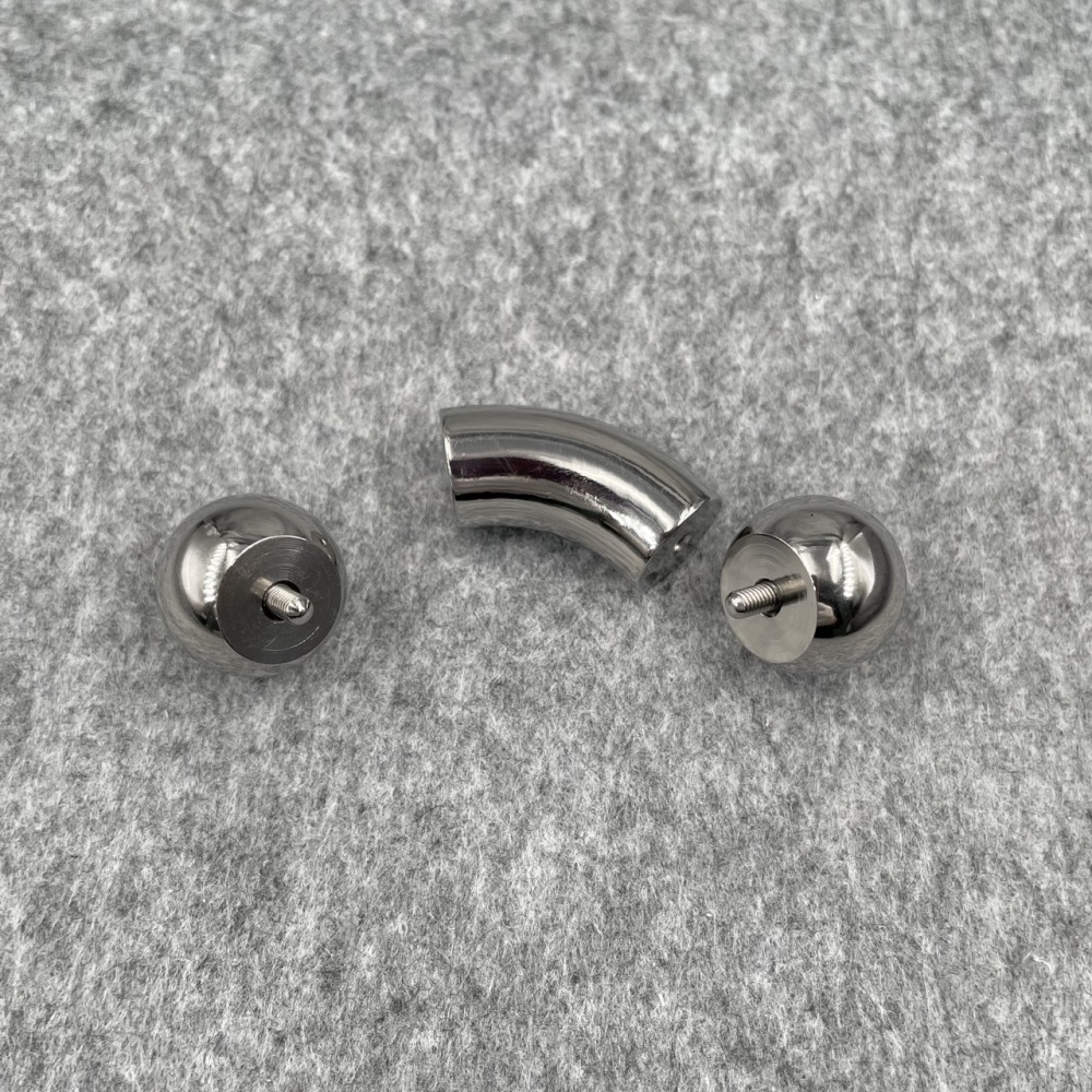 In Stock Gauge/Thickness 13mm Titanium Body Jewelry Bent Barbell