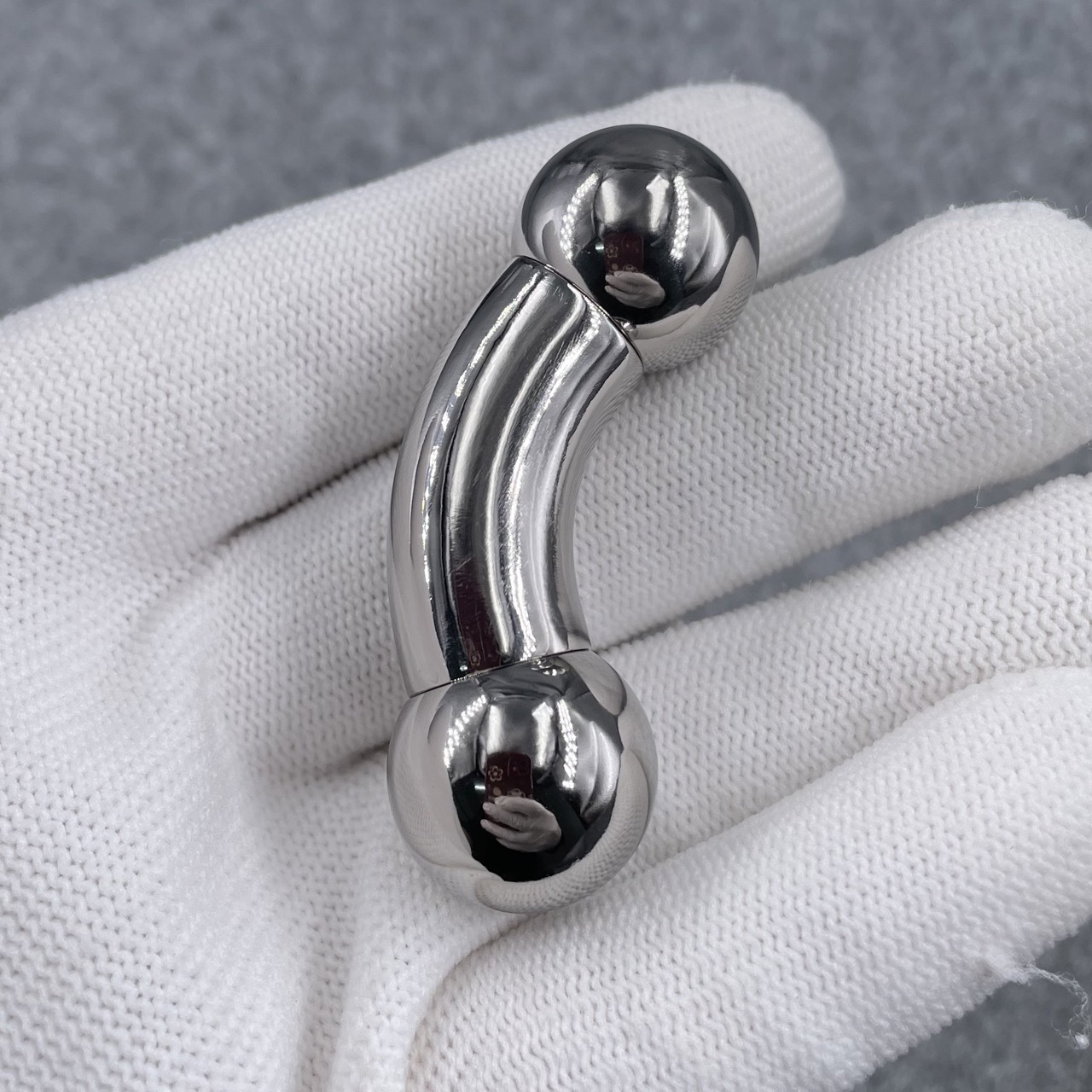 In Stock Gauge/Thickness 13mm Titanium Body Jewelry Bent Barbell