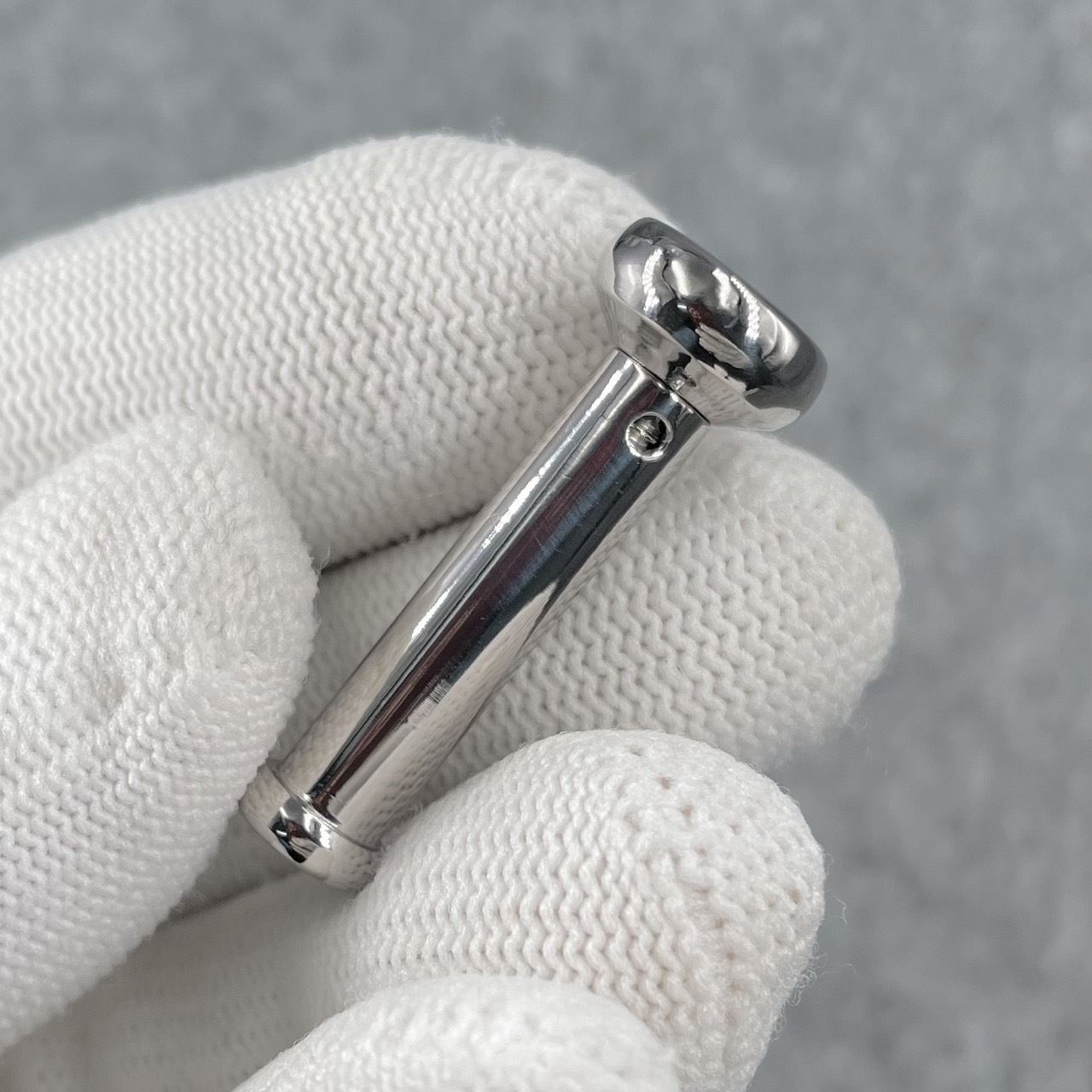 Titanium TetherSpout With Disc For Nom-Piercing Chastity