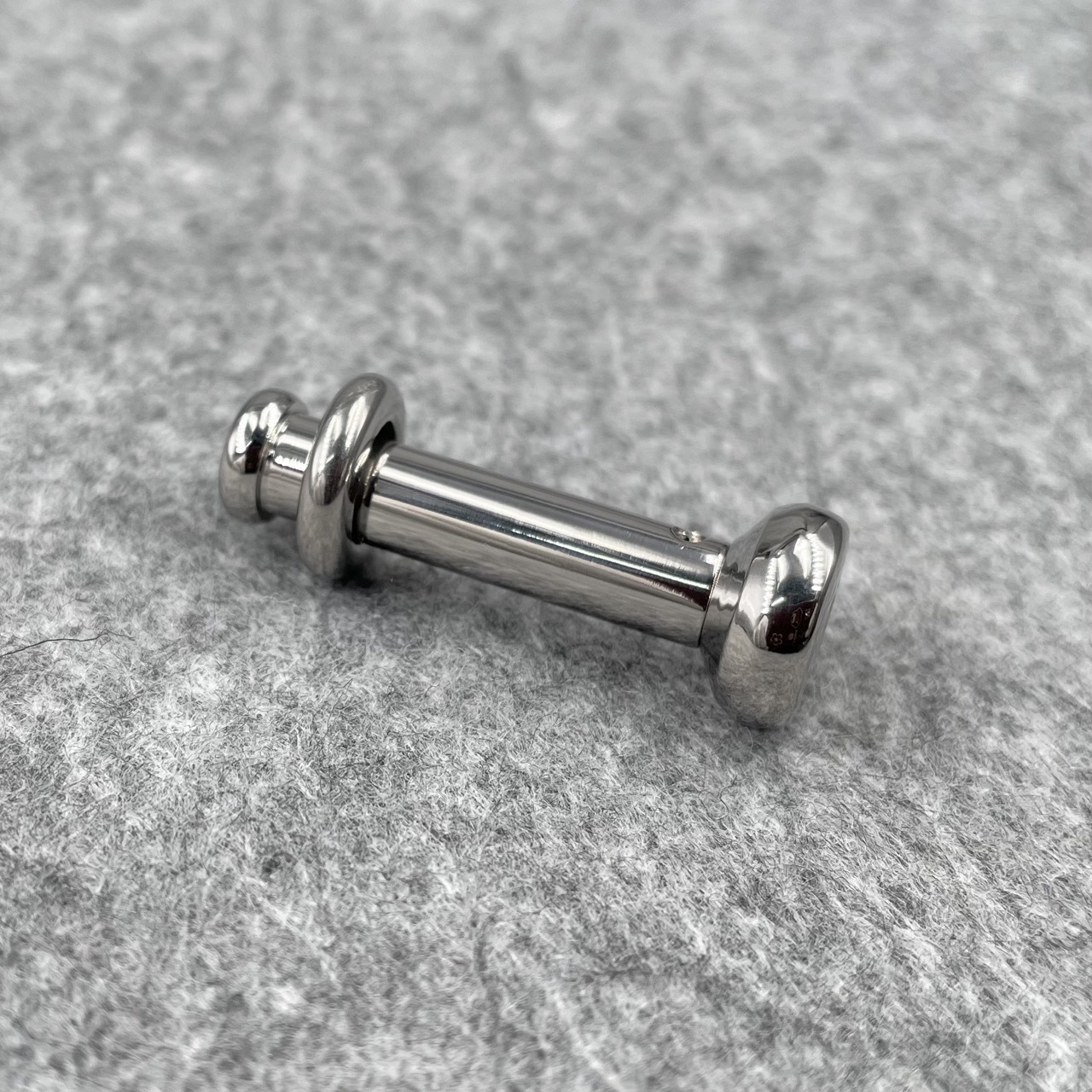 Titanium TetherSpout With Disc For Nom-Piercing Chastity