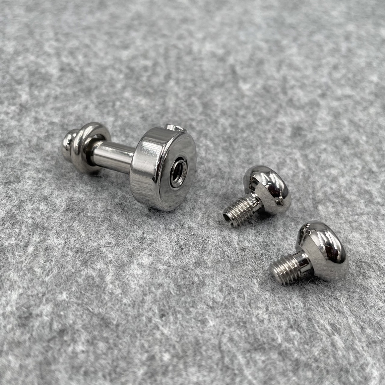 Titanium TetherSpout With Disc For Nom-Piercing Chastity