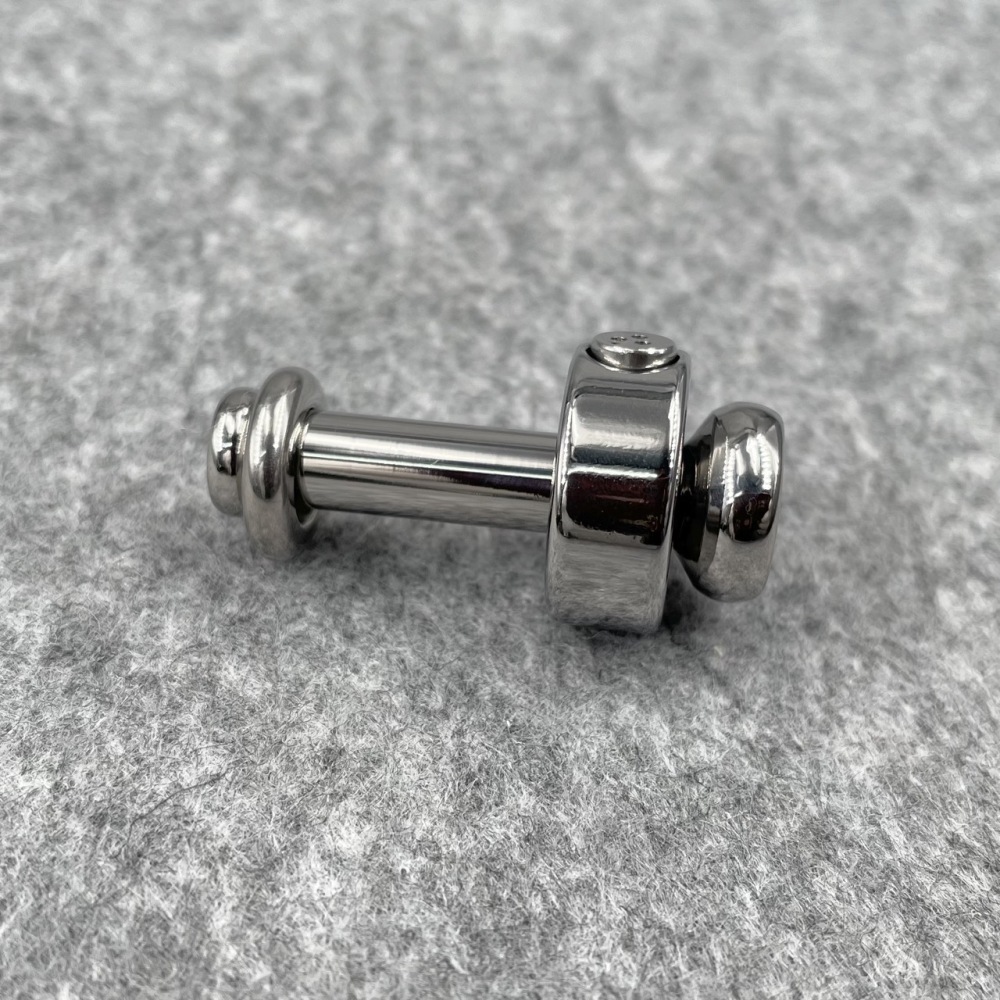 Titanium TetherSpout With Disc For Nom-Piercing Chastity