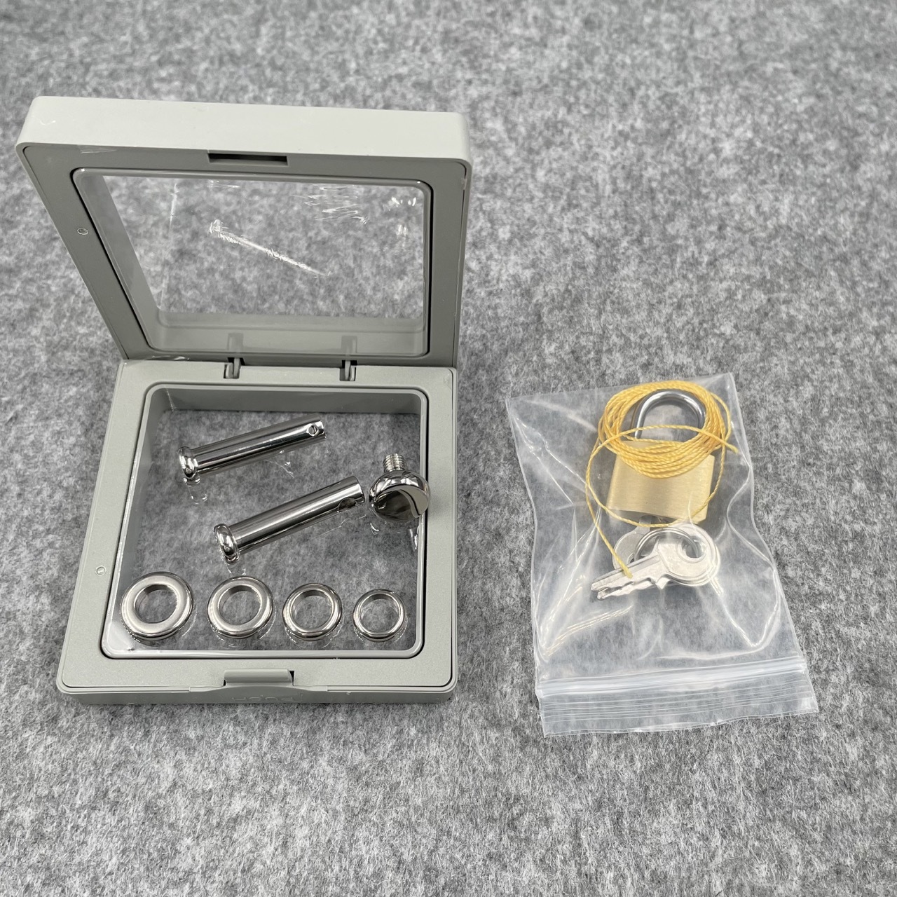 Titanium TetherSpout With Disc For Nom-Piercing Chastity