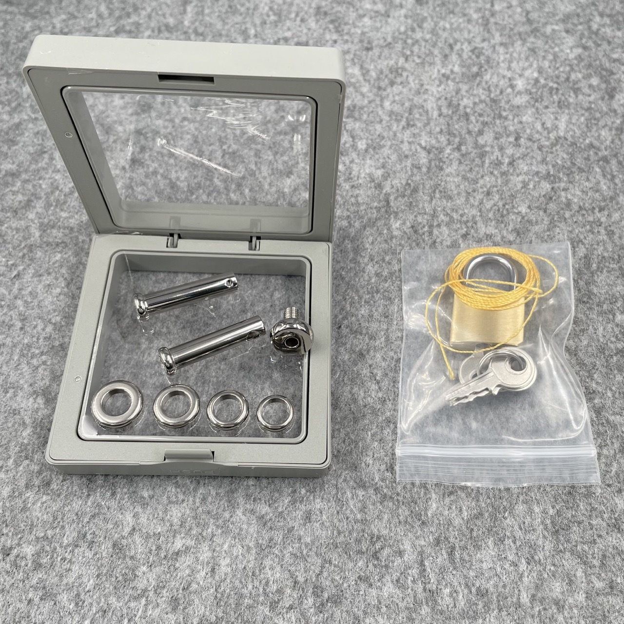 Titanium TetherSpout With Disc For Nom-Piercing Chastity