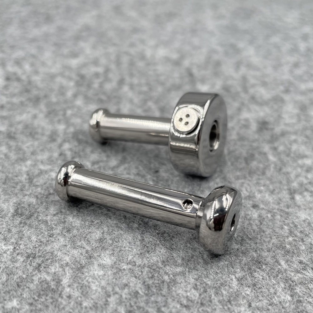 Titanium TetherSpout With Disc For Nom-Piercing Chastity