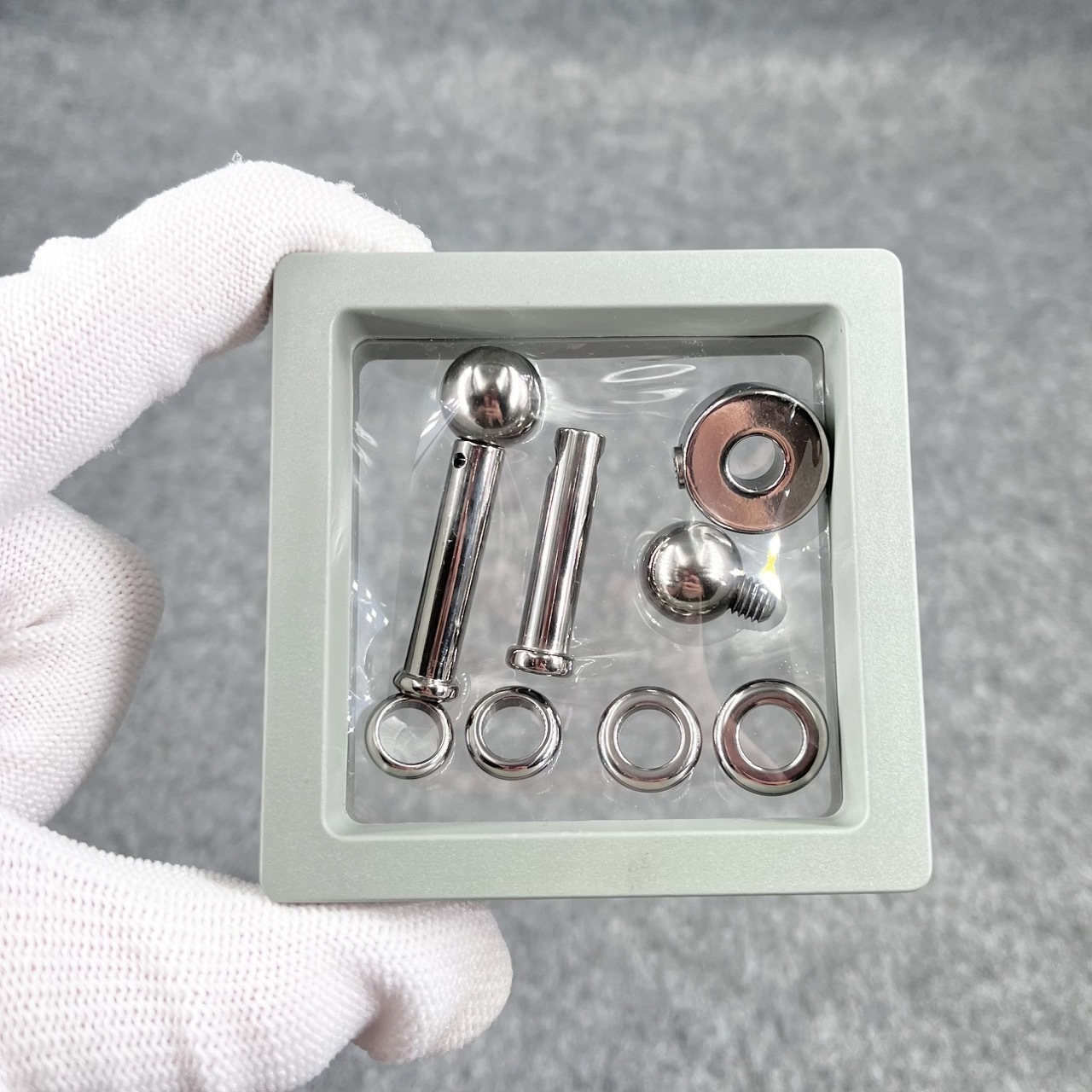 Titanium TetherSpout With Ball For Nom-Piercing Chastity