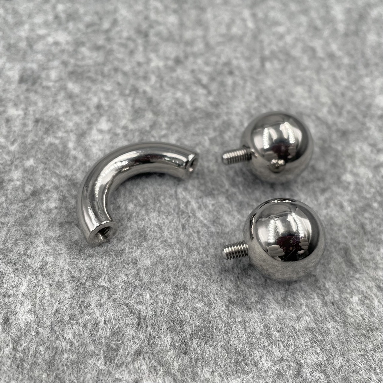 In Stock Ring Thickness 6mm Titanium Body Jewelry Circular Barbell
