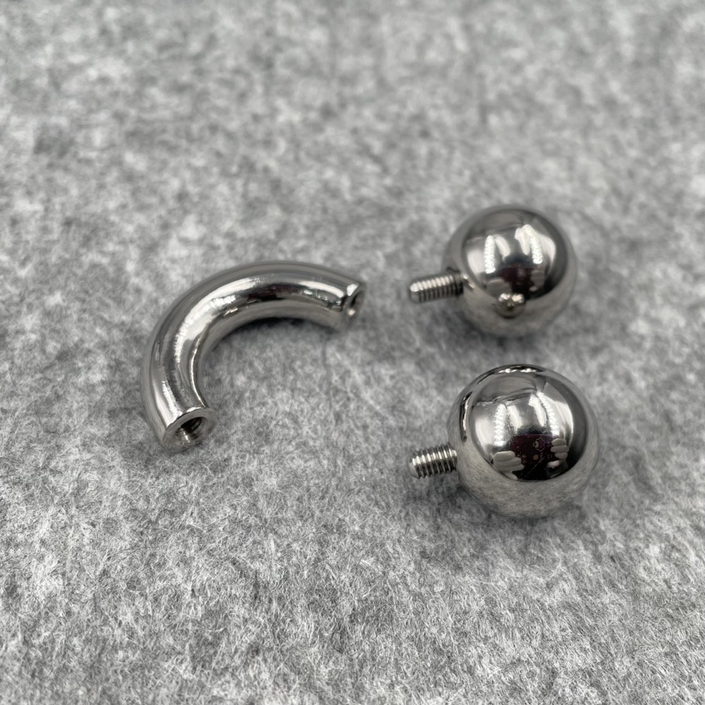 In Stock Ring Thickness 6mm Titanium Body Jewelry Circular Barbell