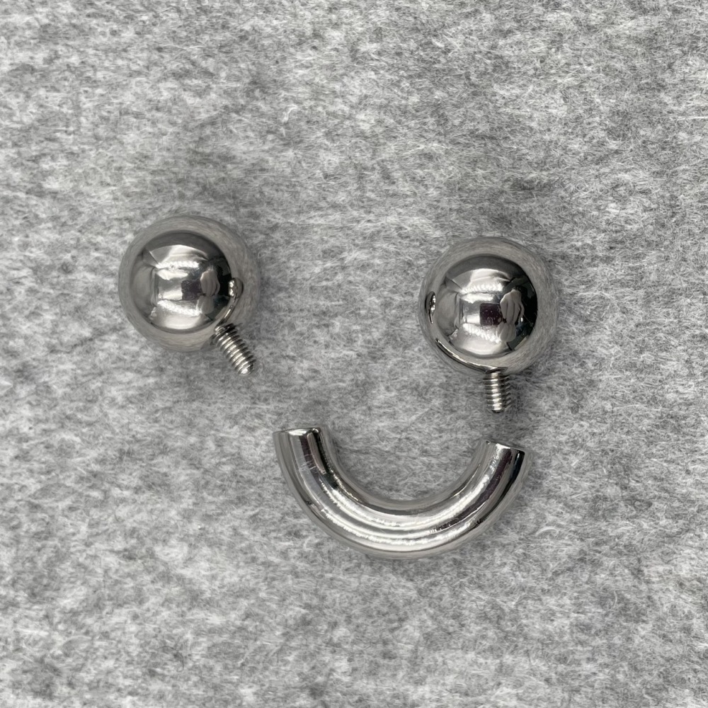In Stock Ring Thickness 6mm Titanium Body Jewelry Circular Barbell