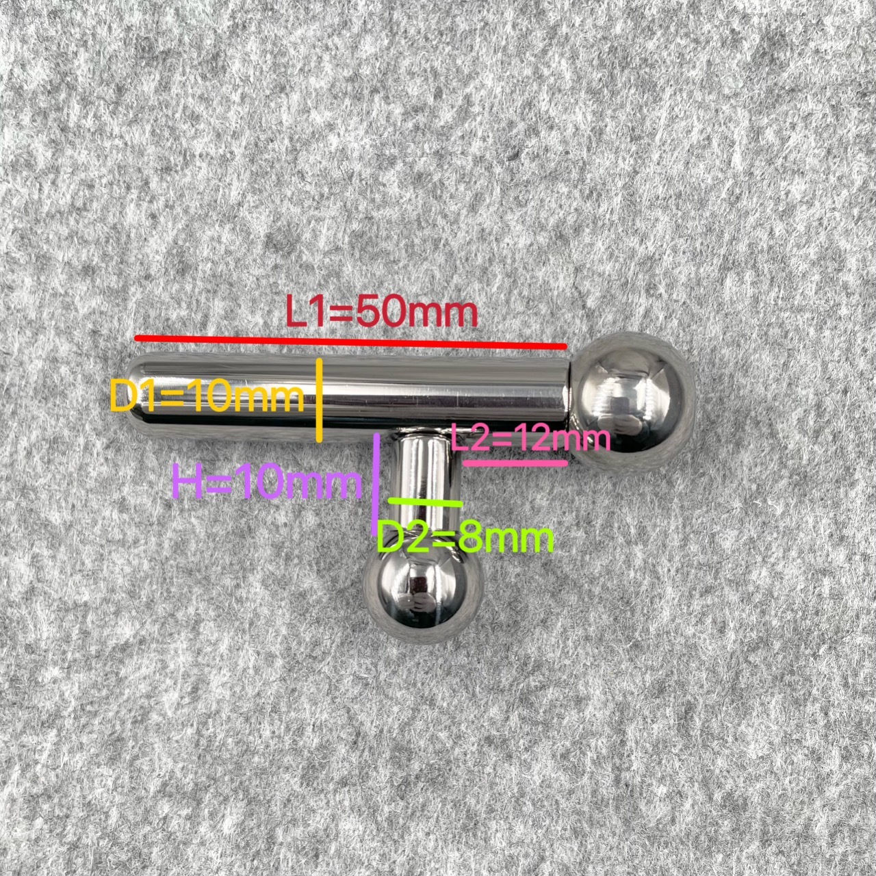 In Stock PA Gauge 8mm Titanium Prince Albert Wand PA#2A style