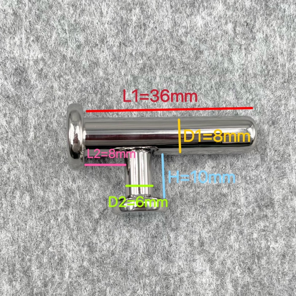 In Stock PA Gauge 6mm Titanium Prince Albert Wand PA#2C style