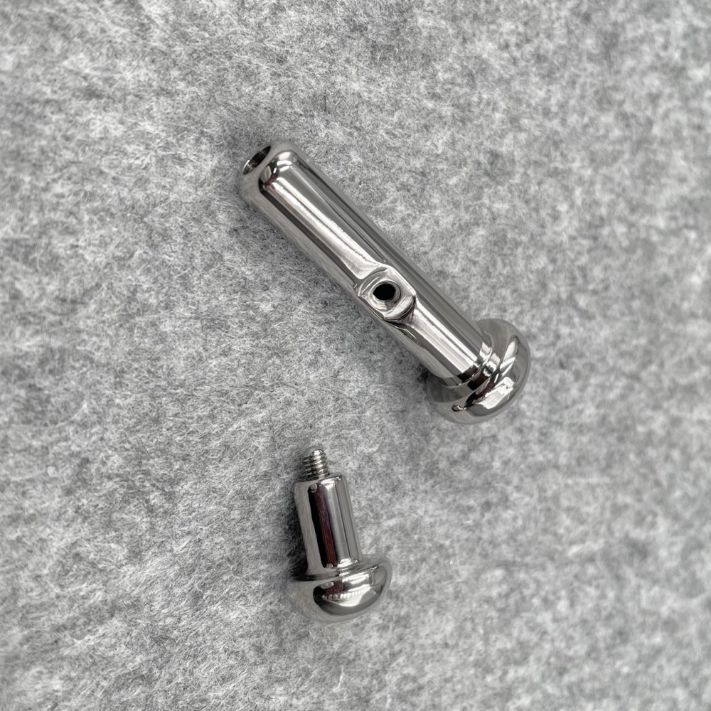 In Stock PA Gauge 6mm Titanium Prince Albert Wand