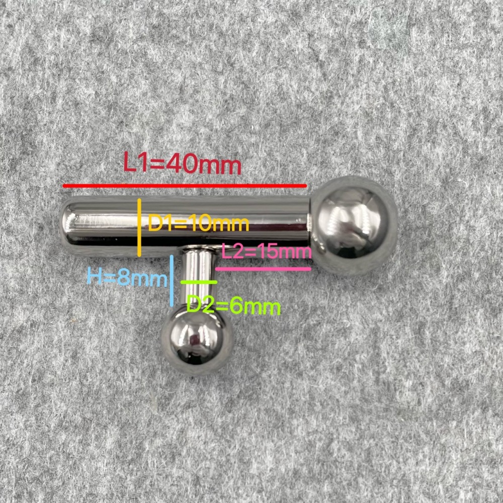 In Stock PA Gauge 6mm Titanium Prince Albert Wand PA#2A style