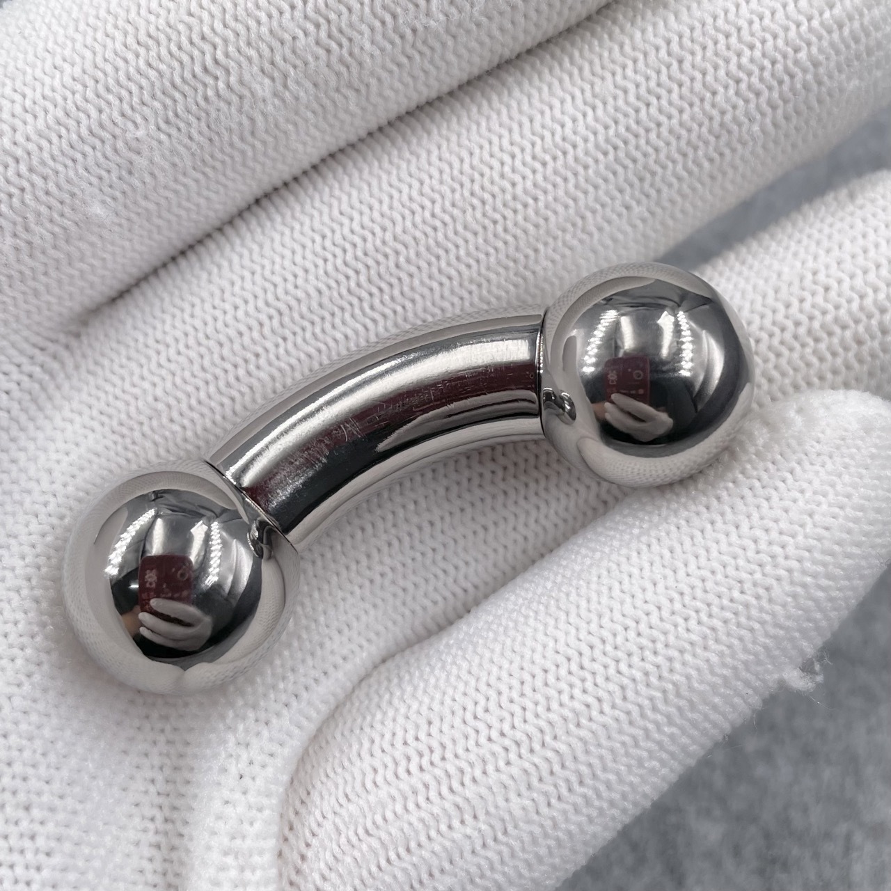 In Stock Gauge/Thickness 10mm Titanium Body Jewelry Bent Barbell