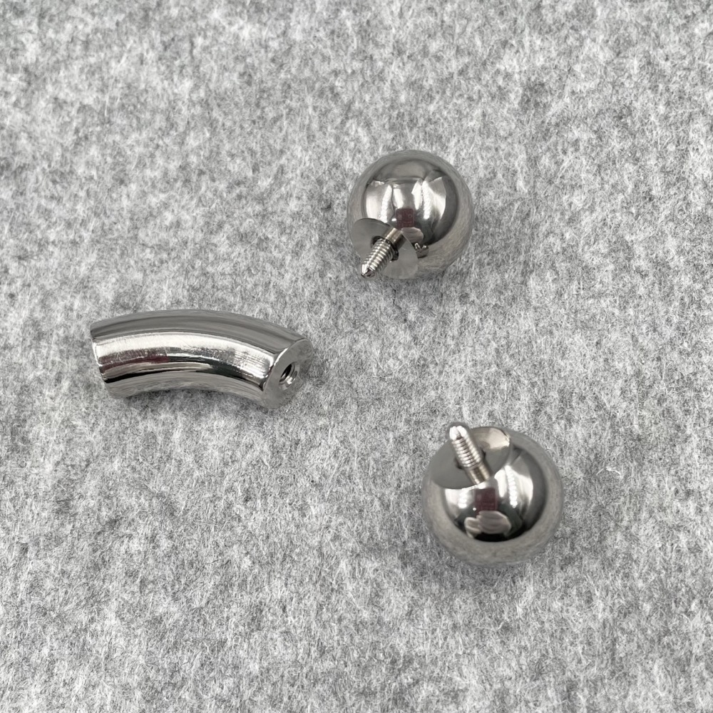 In Stock Gauge/Thickness 10mm Titanium Body Jewelry Bent Barbell