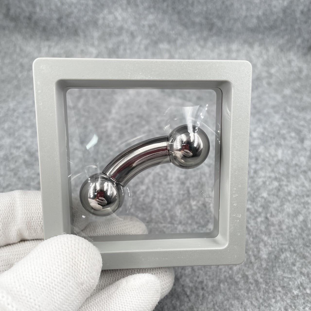 In Stock Gauge/Thickness 10mm Titanium Body Jewelry Bent Barbell