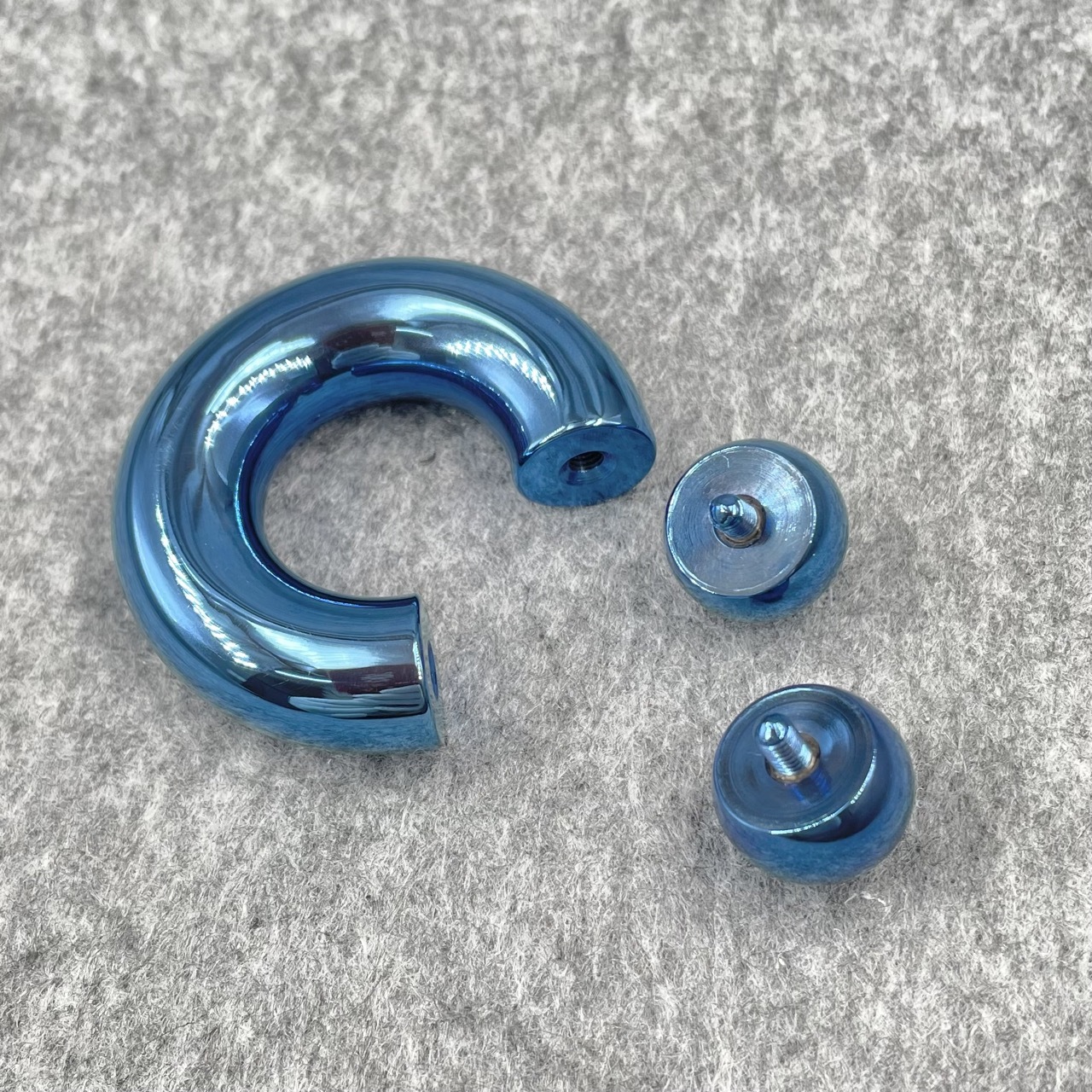 In Stock Ring Thickness 12mm Titanium Body Jewelry Circular Barbell