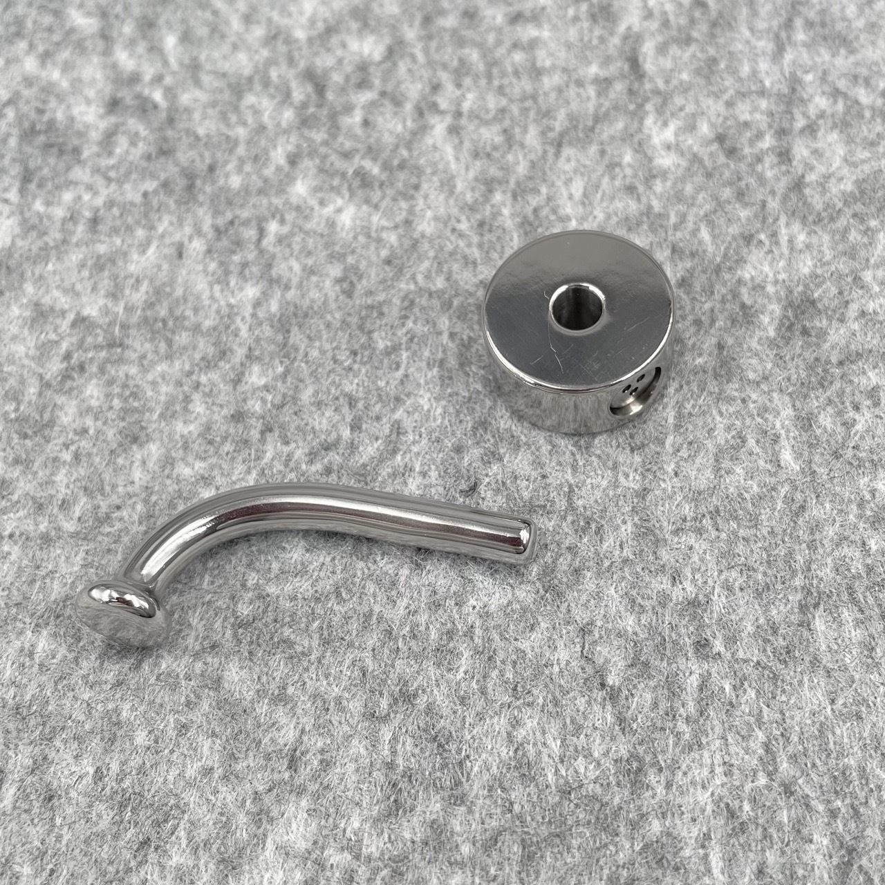 In Stock Gauge 4mm Stainless Steel L Shape PA Wand With Locking Ring