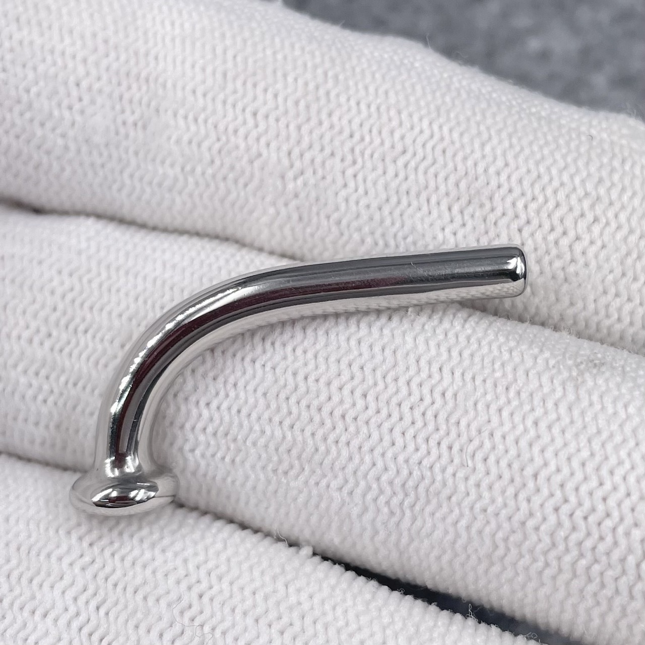 In Stock Gauge 4mm Stainless Steel L Shape PA Wand With Locking Ring
