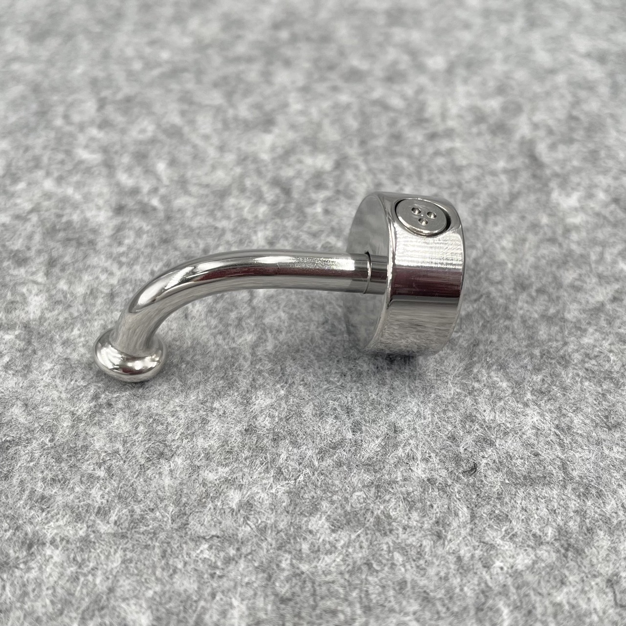 In Stock Gauge 4mm Stainless Steel L Shape PA Wand With Locking Ring