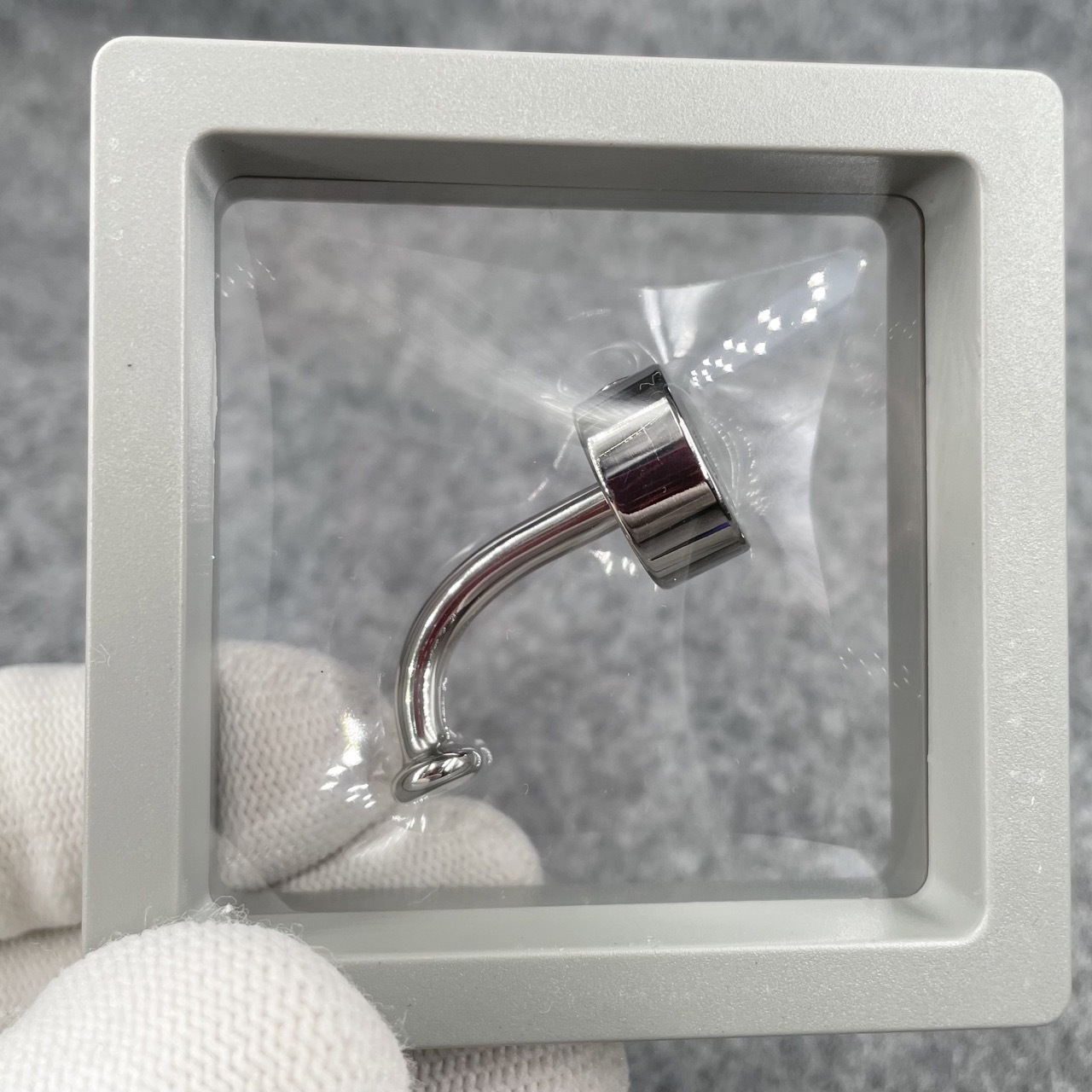In Stock Gauge 4mm Stainless Steel L Shape PA Wand With Locking Ring