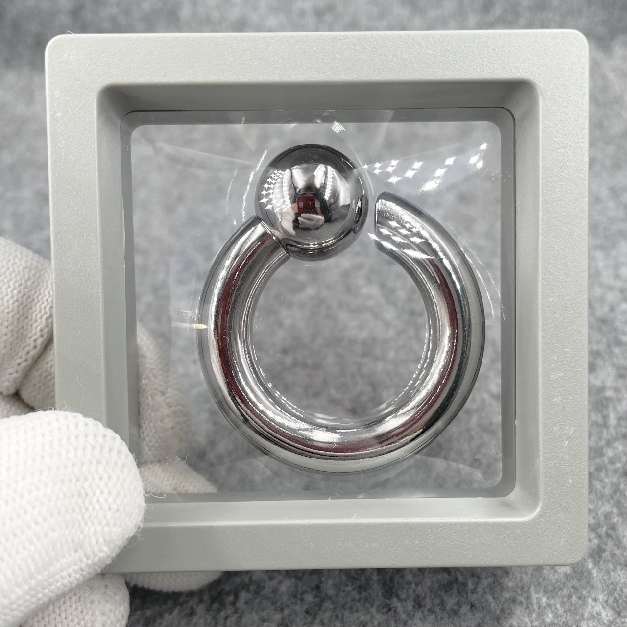In Stock Gauge 8mm Ball Size 16mm Stainless Steel Screw On Captive Bead Ring
