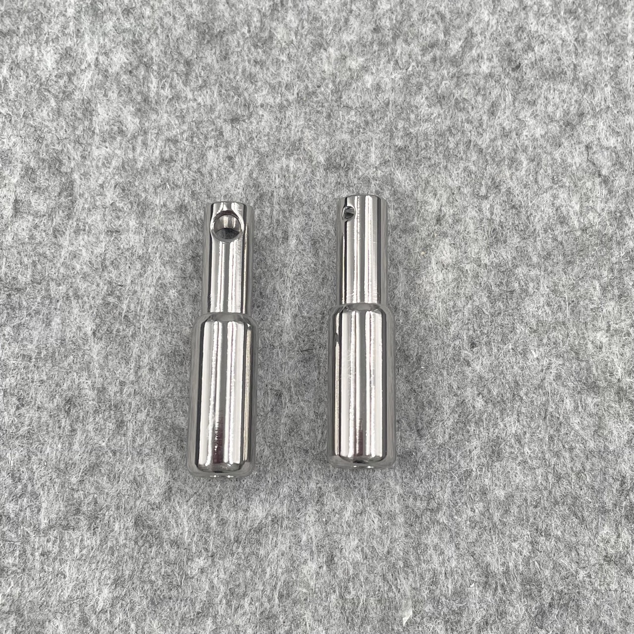 Titanium Urethral Sound TetherSpout  With Disc For Nom-Piercing Chastity