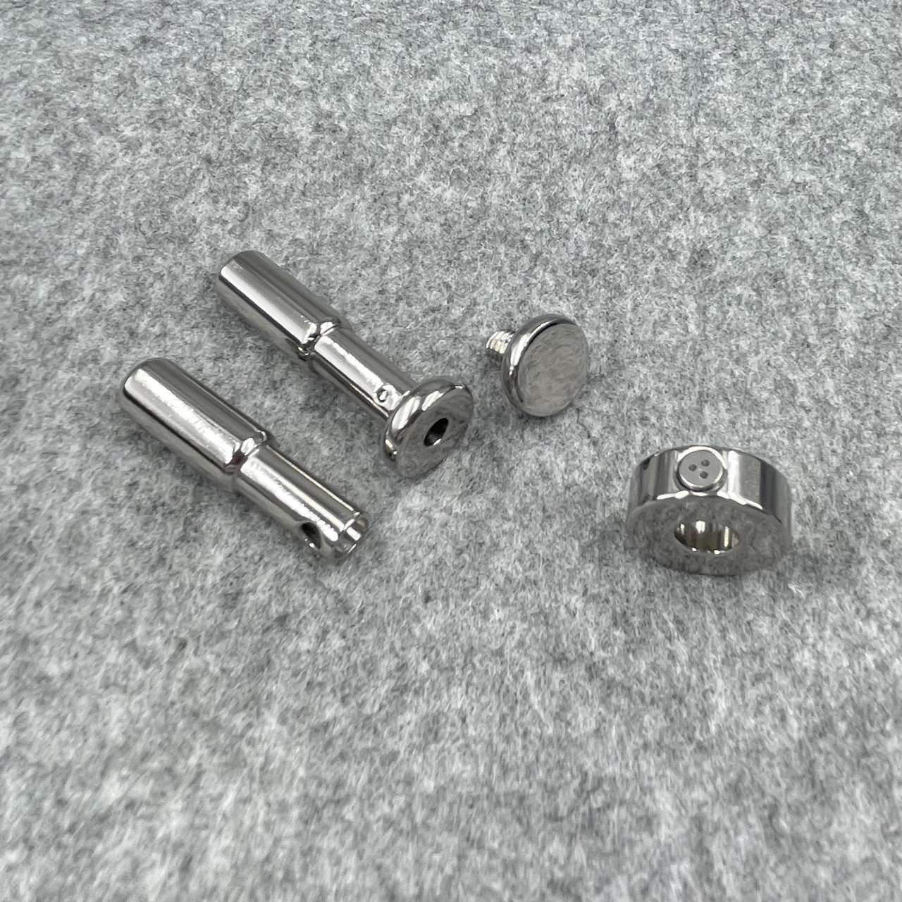 Titanium Urethral Sound TetherSpout  With Disc For Nom-Piercing Chastity