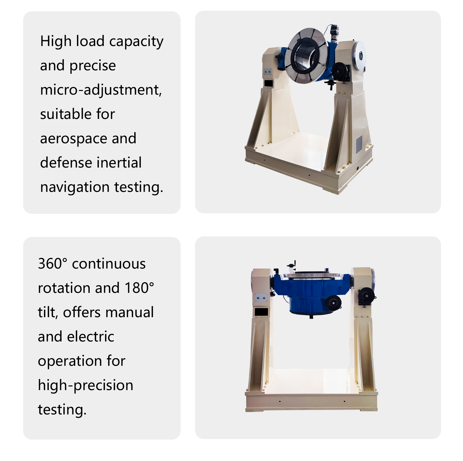 Rotating Testing Table Precision Rotary Guide Dual-Axis Inertial Navigation Test Table