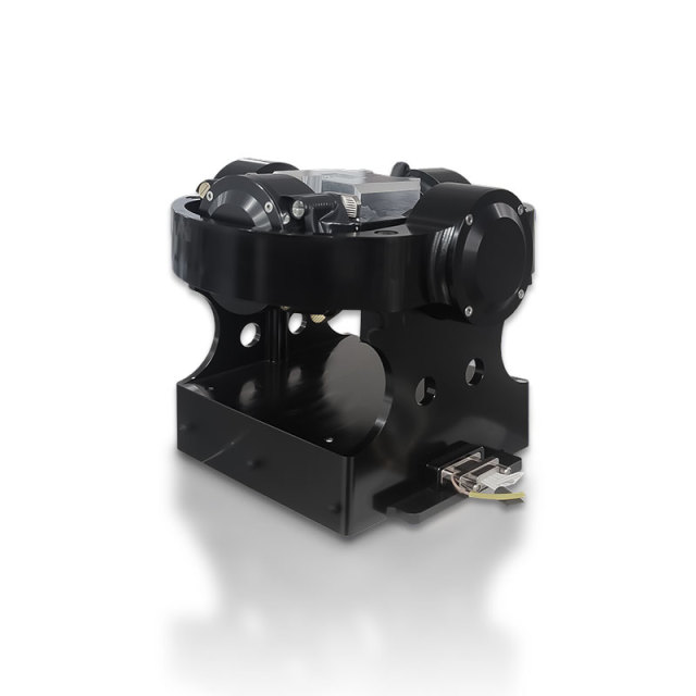 Miniature dual-axis test turntable | ±1′ high precision | 2.2kg ultralight inertial navigation test stand,Blueequator-ai.com,Precise Miniature Two-Axis Inertial Navigation Test Table