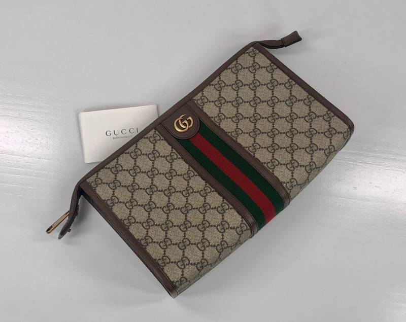 Gucci/古驰 Ophidia系列男士双G老花手拿公文包 598234 Ophidia系列GG手拿包