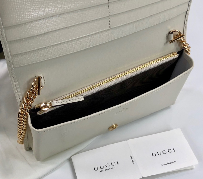 Gucci/古驰 长款链条钱包 女包621892 Gucci Horsebit 1955系列链条包钱包