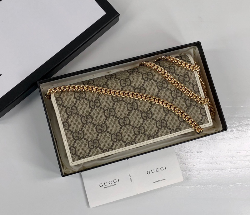 Gucci/古驰 长款链条钱包 女包621892 Gucci Horsebit 1955系列链条包钱包