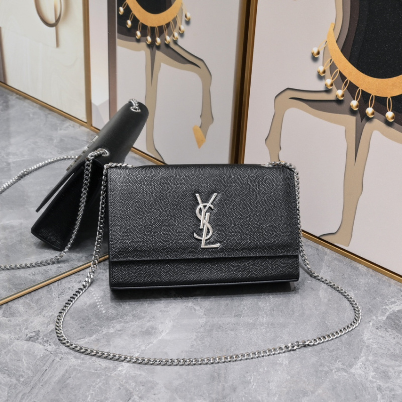 YSL/圣罗兰 女士SLP 球纹皮鱼子酱 链条包女包