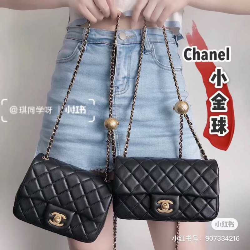 香奈儿CHANEL女包 Chanel爆款金属cf mini 口盖包20cm  9021