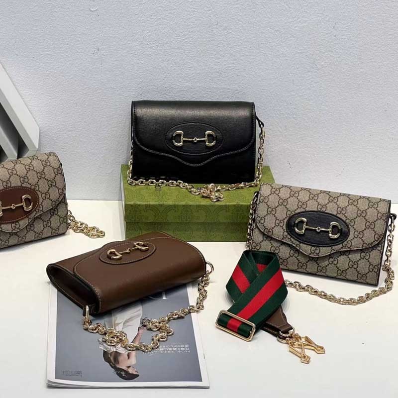 古驰GUCCI古奇女包724713 GUCCI Box Horsebit1955迷你斜挎包18cm