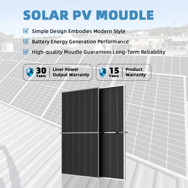 Solar PV  Moudle with Double-Glass Silver Frame OEM ODM Service
