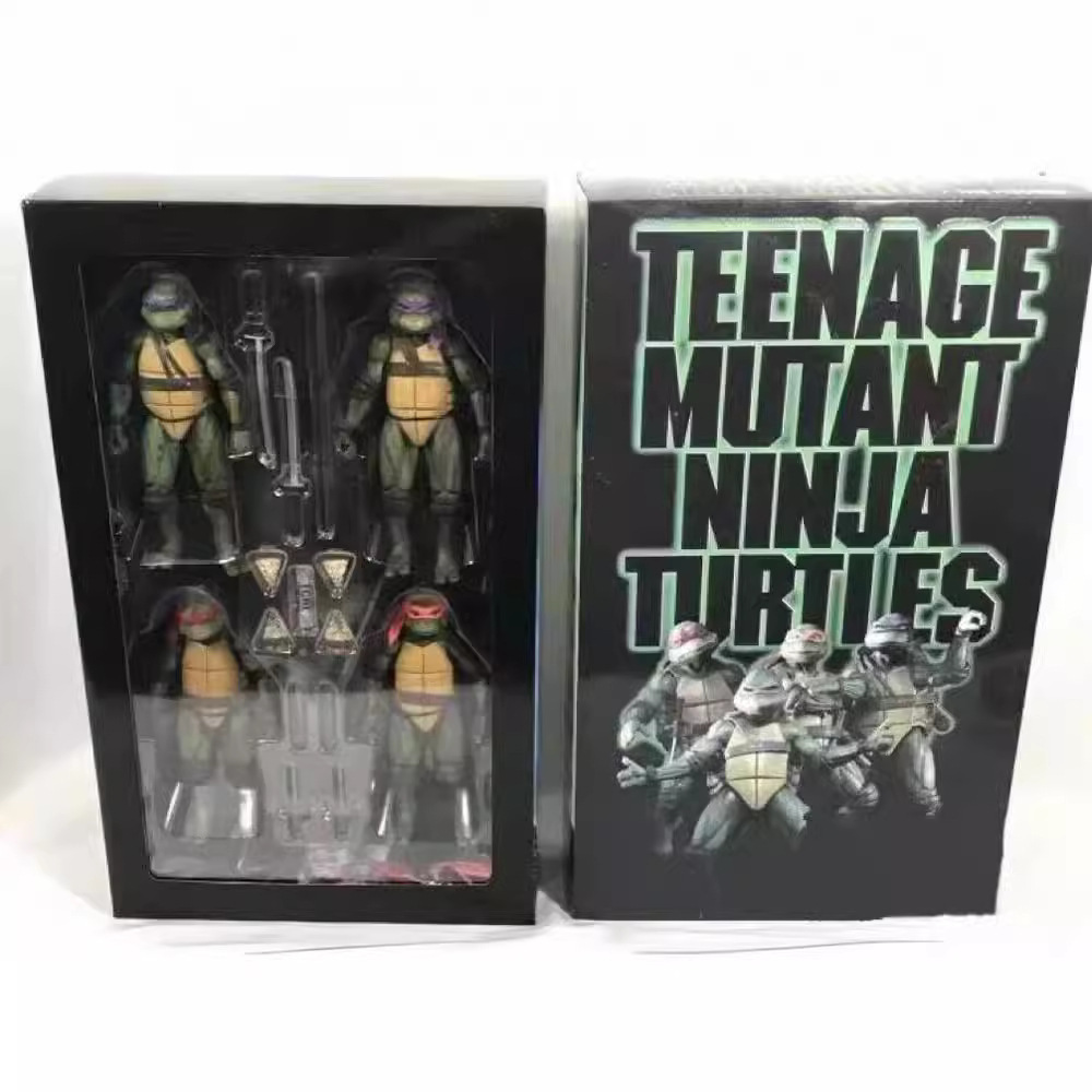 4 TMNT 2018 SDCC Limited Edition Articulated Figures in Boxes