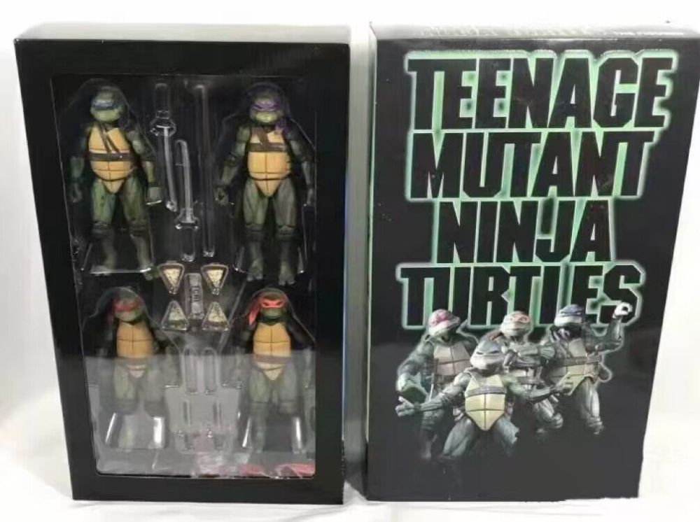 4 TMNT 2018 SDCC Limited Edition Articulated Figures in Boxes