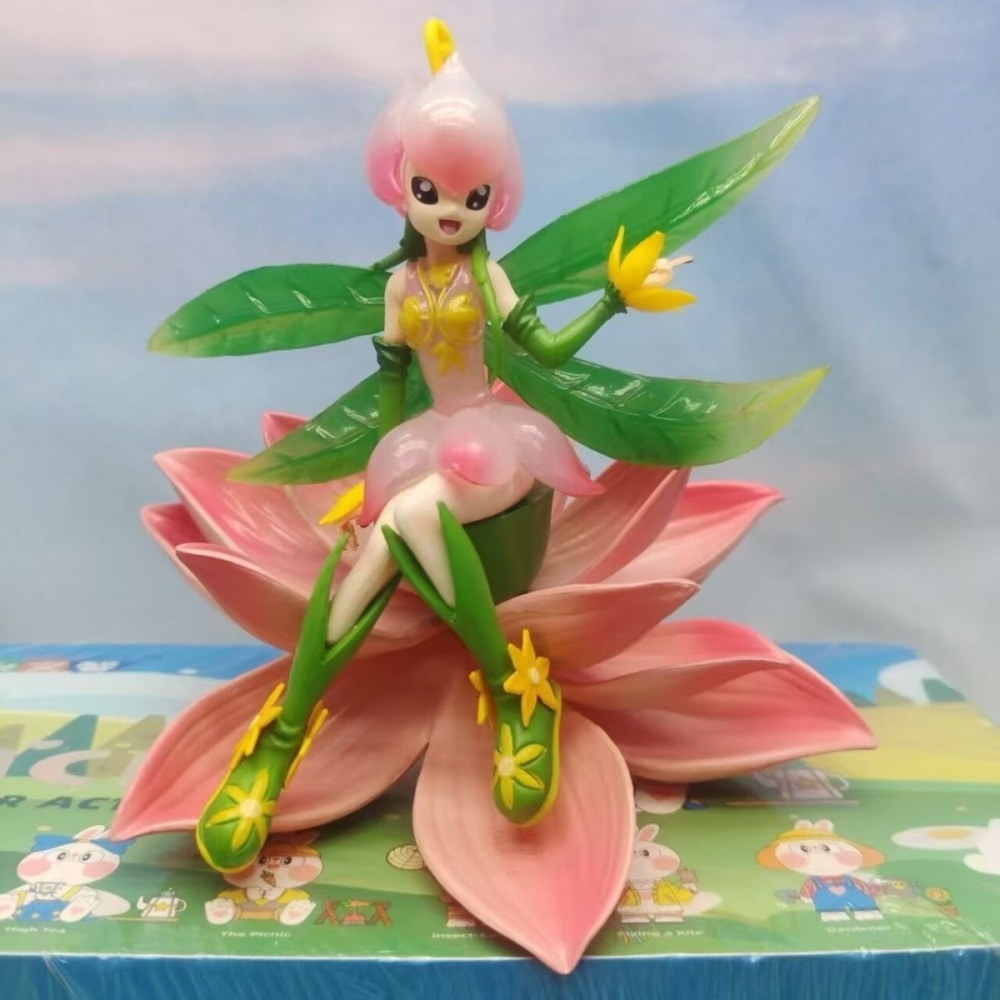 数码宝贝 花仙兽 花仙子 百合兽 数码兽动漫周边摆件模型手办批发