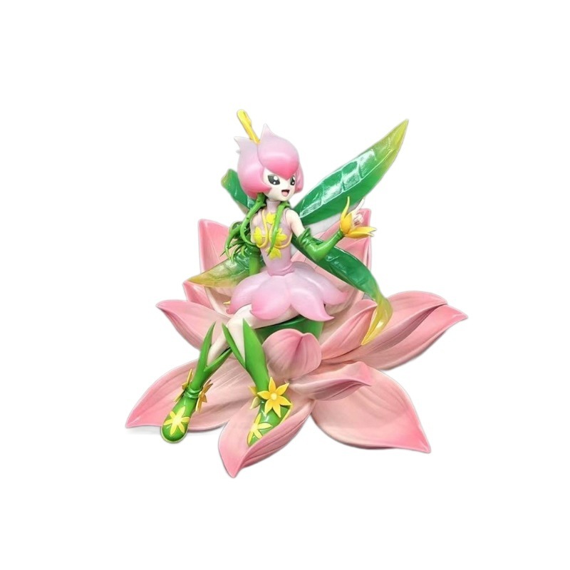 数码宝贝 花仙兽 花仙子 百合兽 数码兽动漫周边摆件模型手办批发