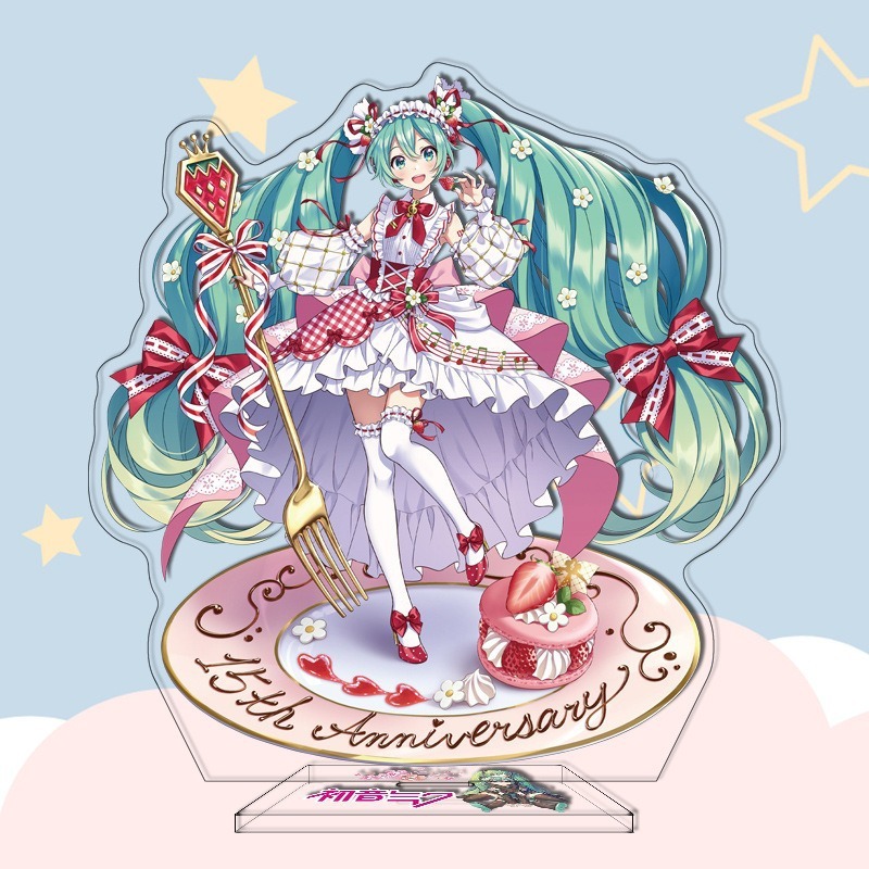 16CM Anime Figure Hatsune Miku Custom Acrylic Stand Model Plate Desk Decor Personalized Custom Acrylic Anime Stand