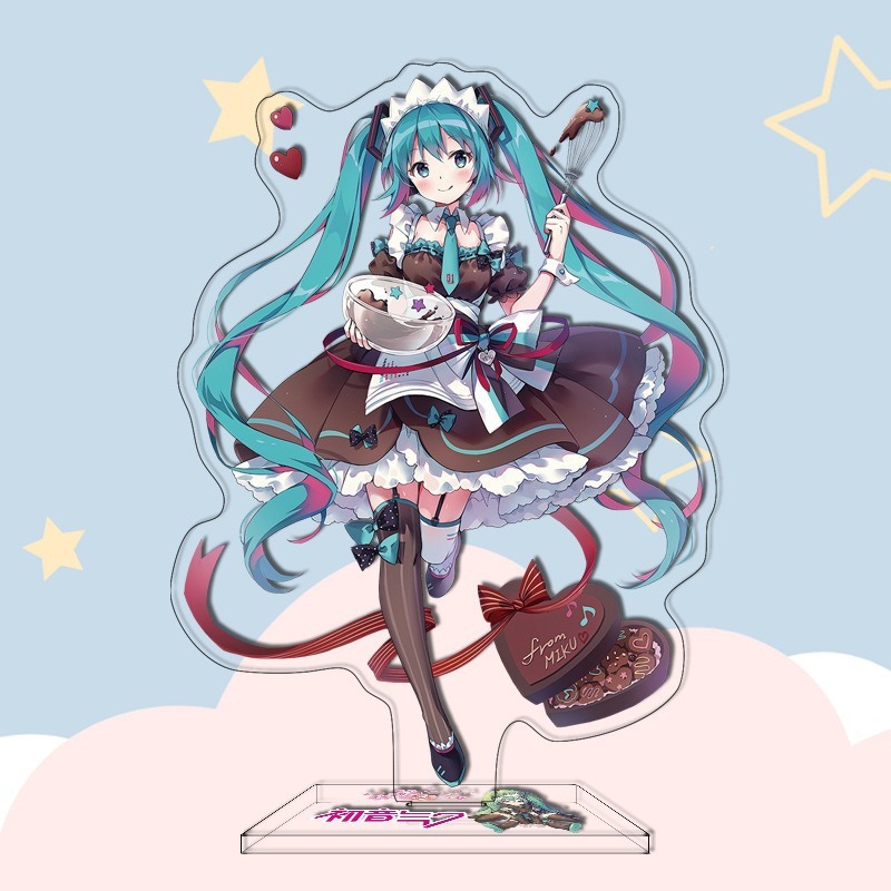 16CM Anime Figure Hatsune Miku Custom Acrylic Stand Model Plate Desk Decor Personalized Custom Acrylic Anime Stand