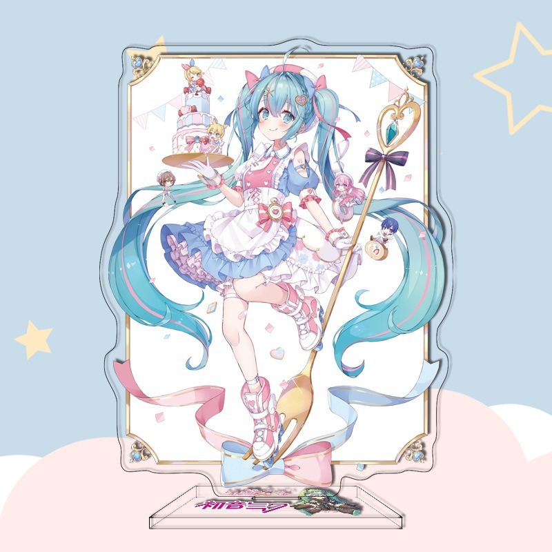 16CM Anime Figure Hatsune Miku Custom Acrylic Stand Model Plate Desk Decor Personalized Custom Acrylic Anime Stand