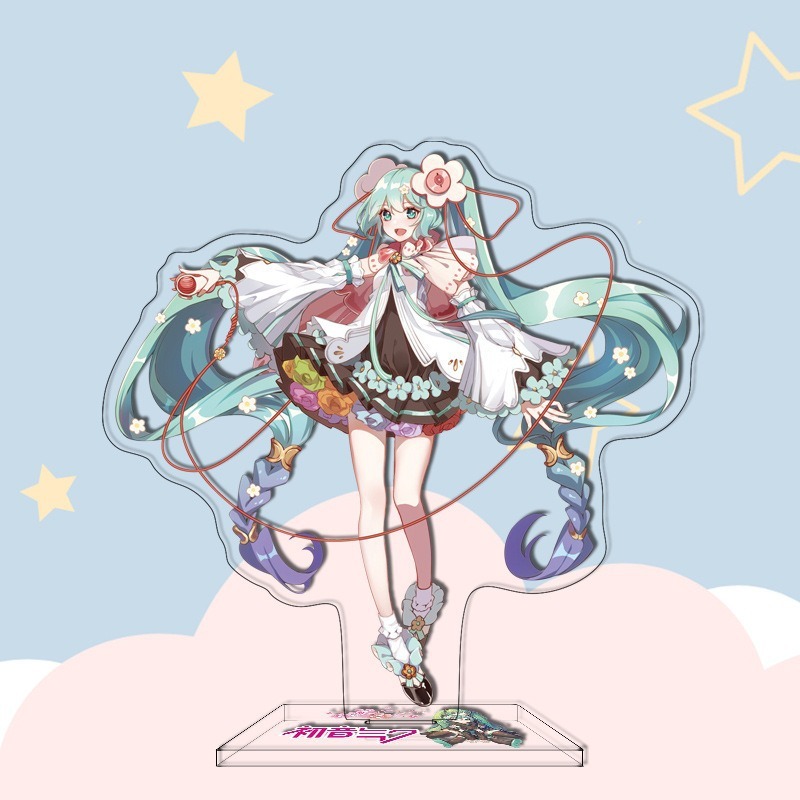 16CM Anime Figure Hatsune Miku Custom Acrylic Stand Model Plate Desk Decor Personalized Custom Acrylic Anime Stand