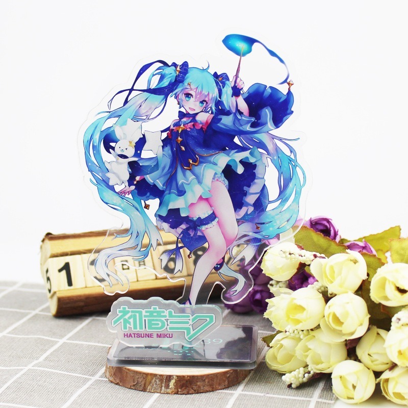 16CM Anime Figure Hatsune Miku Custom Acrylic Stand Model Plate Desk Decor Personalized Custom Acrylic Anime Stand