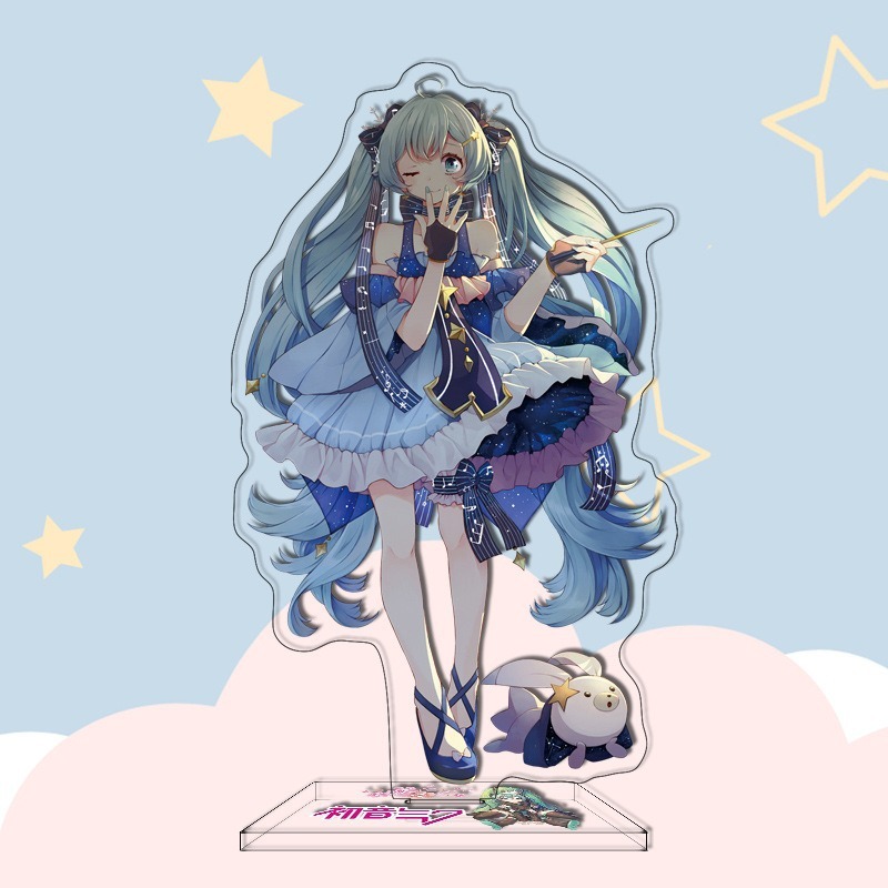 16CM Anime Figure Hatsune Miku Custom Acrylic Stand Model Plate Desk Decor Personalized Custom Acrylic Anime Stand